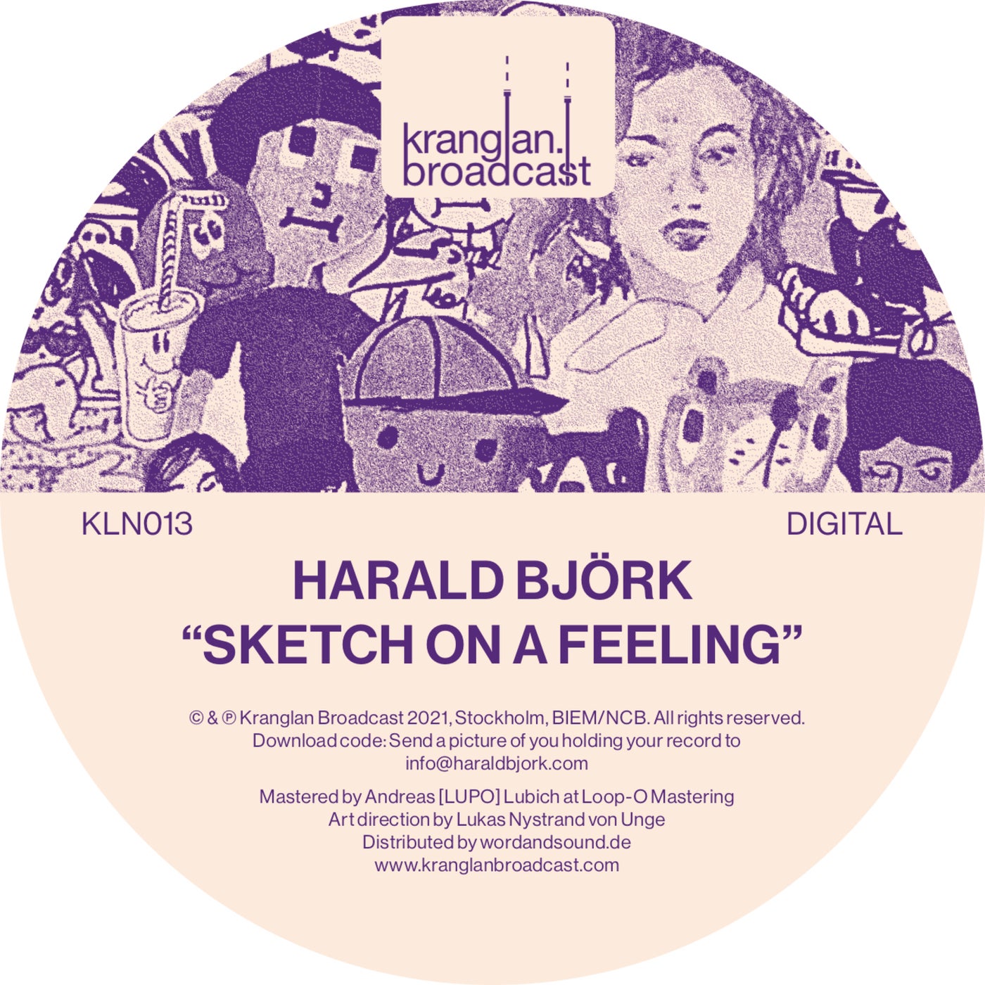 Harald Björk & Extrawelt & Adrian Lux – Sketch On A Feeling [KLN 013]
